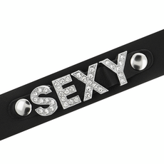 Chocker  Coquette "Sexy" - Negru