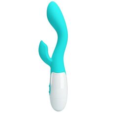 Vibrator Dubla Stimulare Pretty Love »Brighty G-Spot Aqua Green« 19,5 cm - Verde