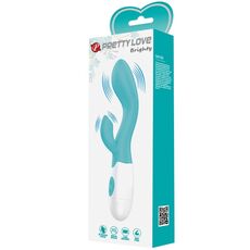 Vibrator Dubla Stimulare Pretty Love »Brighty G-Spot Aqua Green« 19,5 cm - Verde