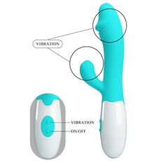 Vibrator Pretty Love " Snappy" 19,5 cm - Turcoaz##