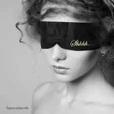 Masca Ochi Bijoux Indiscrets "Shhh Blindfold" - Negru - dimensiuni complete
