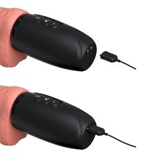 Vibrator Pipedream »Thrusting Cock with Balls« 17 cm - Natural