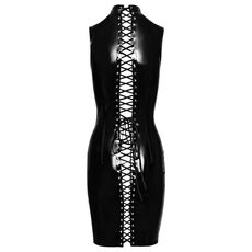 Rochie Latex Look Black Level - Negru
