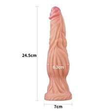 Dildo Lovetoy 'Monster Nature" 24,5 cm - Natural - culoare si material