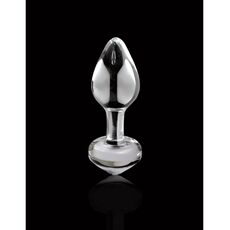 Dop Anal Sticla Icicles No 44 Transparent vedere laterala stop integrat