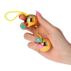 Bile Vaginale Kegel Toyz4Lovers "Gold Balls" 22 cm - Galben##