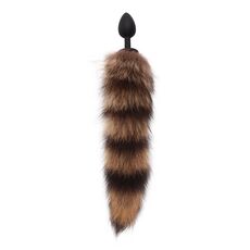 Plug Anal Silicon Chisa Noveltie »Foxy Tail« 2,7 cm - Negru