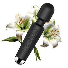 Vibrator Stimulator HAOOY »Senzual« 20 cm - Negru