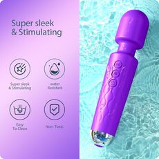 Vibrator Stimulator HAOOY »Senzual« 20 cm - Violet