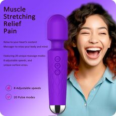 Vibrator Stimulator HAOOY »Senzual« 20 cm - Violet