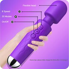Vibrator Stimulator HAOOY »Senzual« 20 cm - Violet