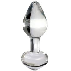 Dop Anal Sticla Icicles No 44 Transparent vedere frontala suflat manual Pipedream