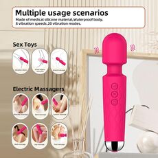 Vibrator Stimulator HAOOY »Senzual« 20 cm - Roz