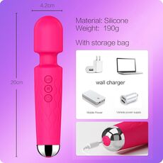 Vibrator Stimulator HAOOY »Senzual« 20 cm - Roz