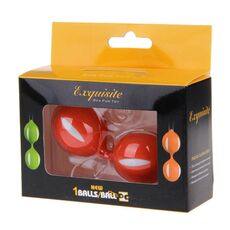 Bile Vaginale Kegel Exquisite "Love Balls" 10 cm - Rosu