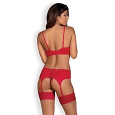 Set 3 Lenjerie Intima Jolierose Obsessive - Rosu