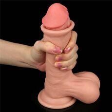 Dildo Realistic Lovetoy "Sliding Skin Dong 7,8" 20cm - Natural##