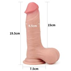 Dildo Realistic Lovetoy "Sliding Skin Dong 7,8" 20cm - Natural##