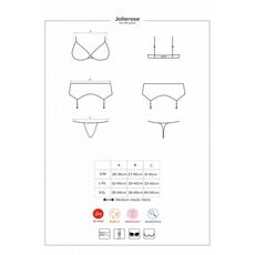 Set 3 Lenjerie Intima Jolierose Obsessive - Rosu