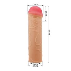 Prelungitor Penis Pretty Love &raquo;Nile&laquo; 22,5 cm - Natural