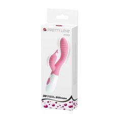 Vibrator Pretty Love »Pete« 20 cm - Roz - vedere frontala
