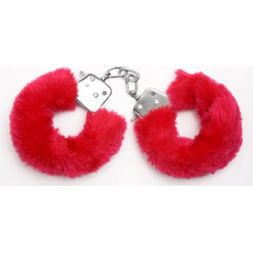 Catuse cu Plus Loving Joy "Furry Hand Cuffs"Rosu##