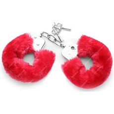 Catuse cu Plus Loving Joy "Furry Hand Cuffs"Rosu