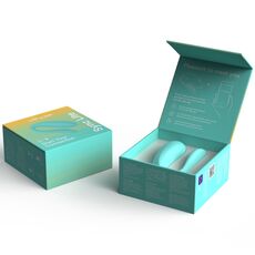 Vibrator Cupluri We-Vibe "Sync Lite Aqua" 7,8 cm - Turcoaz - vedere laterala