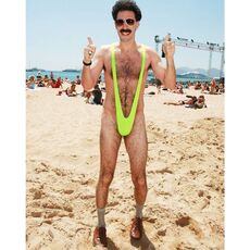 Body chiloti barbati  Blue Line Mankini Verde Neon S-L