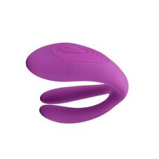 Vibrator Cupluri Loving Joy »Duet Remote Control« 20 cm - Violet