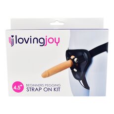 StrapOn Femei Loving Joy &raquo;Beginners Pegging&laquo; 11,5 cm - Natural