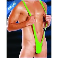 Body chiloti barbati  Blue Line Mankini Verde Neon S-L