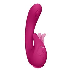 Vibrator VIVE »Miky Pulse-Wave & Flickering Silicone« 12 cm - Roz