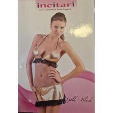 Set Fusta si Sutien Incitari Galben