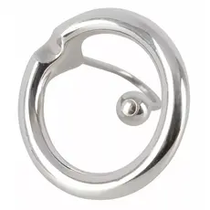 Inel penis cu bila metalica Penis Plug "Thrilling Sperm Stopper" Argintiu##