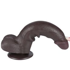 Dildo Realistic  8.5" Lovetoy "Sliding Skin Dual Layer Dong" 22 cm - Maro##