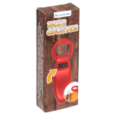 Desfacator Sticle cu Numarator Electronic OOTB 14 cm - Rosu##