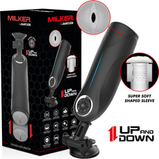 Masturbator Jamyjob's "Milker Stroker Up and Down" Negru - vedere frontala