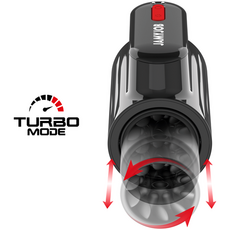 Masturbator JAMYJOB "Vortex Thrusting" 13 cm - Negru##