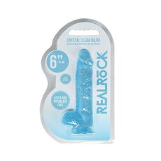Dildo Jelly Realrock "Crystal Clear" 17 cm - detaliu design