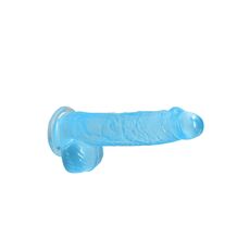 Dildo Jelly Realrock "Crystal Clear" 17 cm - culoare si material