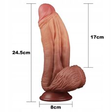 Dildo Realistic LovetoyXXL "King Sized" 24,5 cm - Natural##