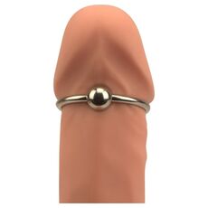 Inel cu bila metalica "Bound To Please" Argintiu##