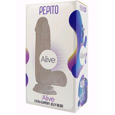 Dildo Jelly Transparent Alive "Pepito" 15,5 cm##