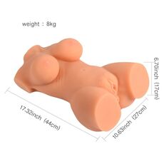 Masturbator 3D Mistress "Emma Half Body" 44 cm - Natural