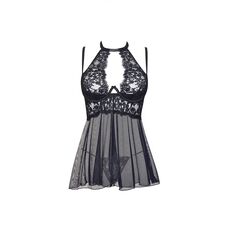 BabyDoll Beauty Night Mariana Chemise - Negru