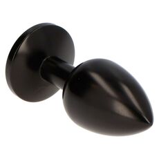 Plug anal Secret Pleasure Toyz4Lovers - material metal negru mat bijuterie cristal