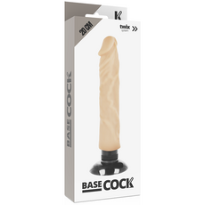 Vibrator Realistic Twix »BaseCock« 20 cm - Natural#