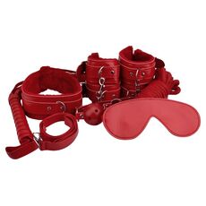 Set Bondage Loving Joy "Beginner’s" 8 piese - Rosu