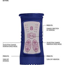 Vibrator Shots Toys »Delfin« 23 cm - Albastru#